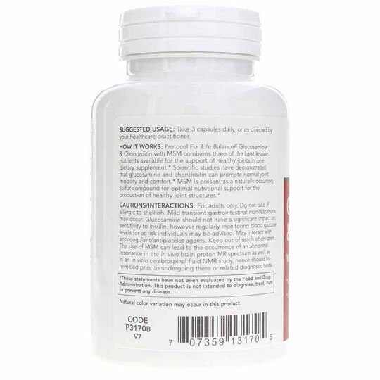 Glucosamine & Chondroitin with MSM, PFLB